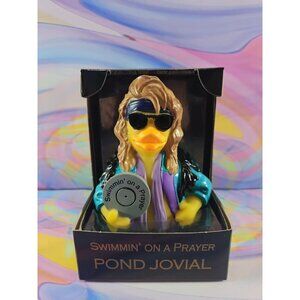 Celebriducks Pond Jovial Swimmin on a Prayer Rubber Duck Collectible New in Box